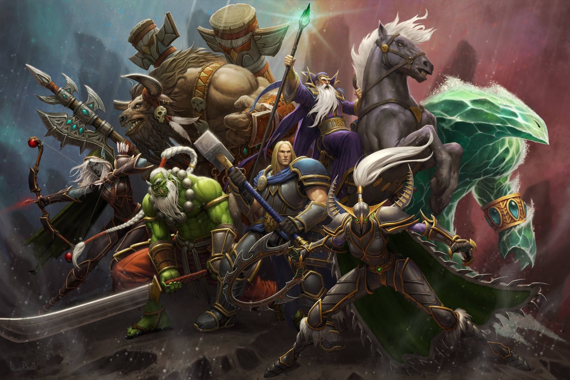 First World Of Warcraft poster unveiled pits Horde vs Alliance